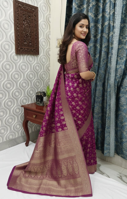 Georgette Banarasi Saree