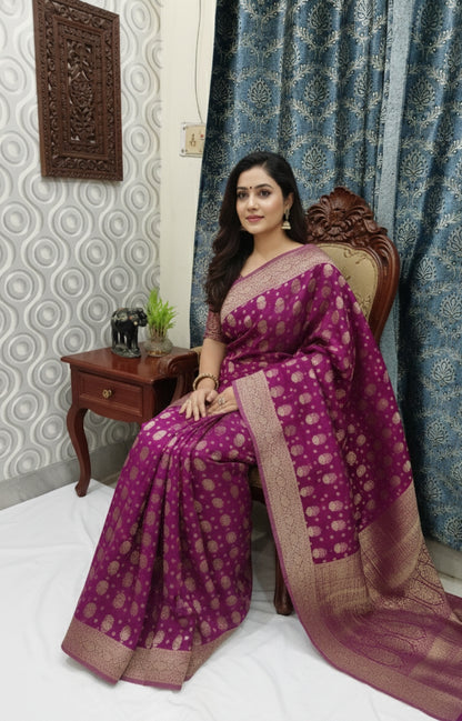 Georgette Banarasi Saree